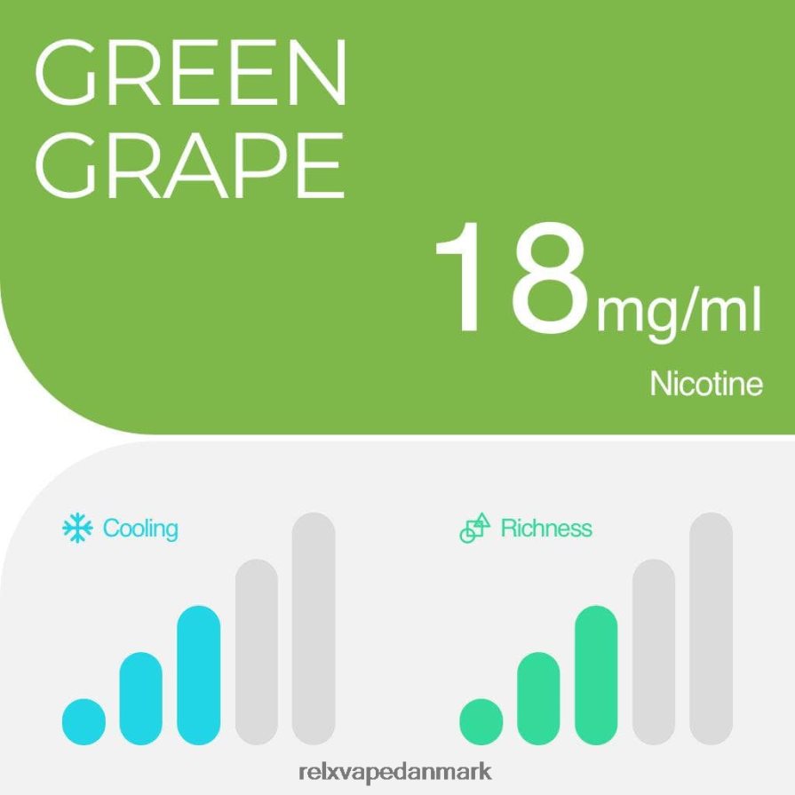 grøn drue RELX pod pro - 2 bælg - RELX vape pods V64XDP1