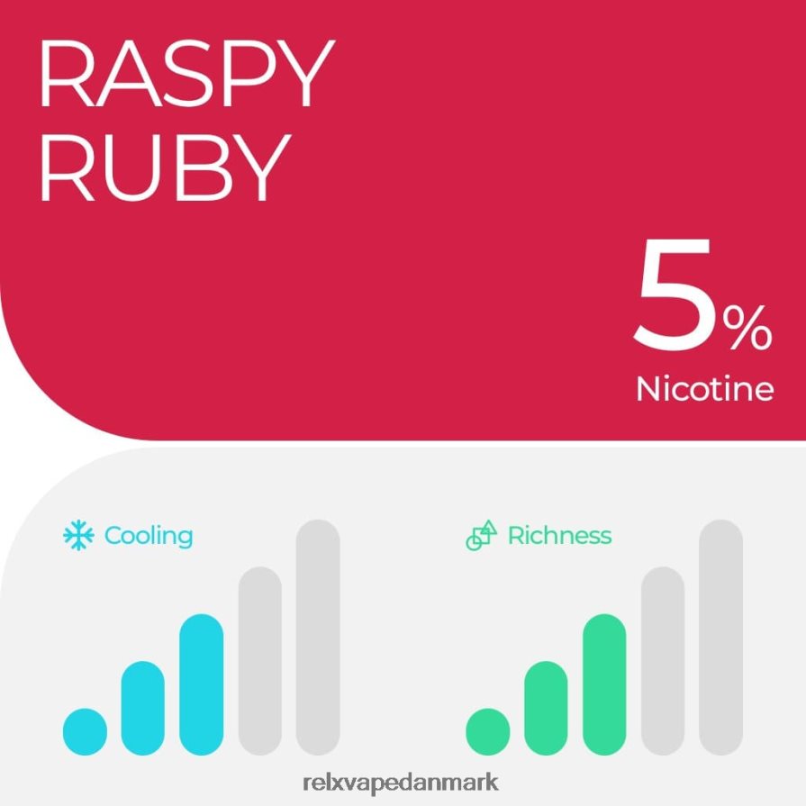 rubin hindbær RELX pod pro - 2 bælg - RELX pods flavors V64XDP9
