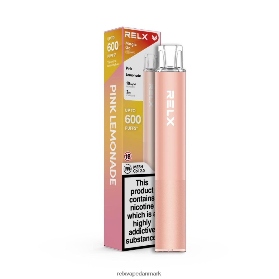lyserød limonade RELX MagicGo ga600 - RELX vape Danmark V64XDP44