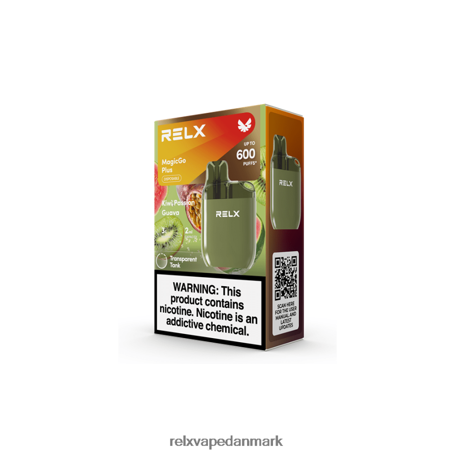 kiwi passion guava RELX MagicGo plus sa600 - RELX vape Danmark V64XDP54