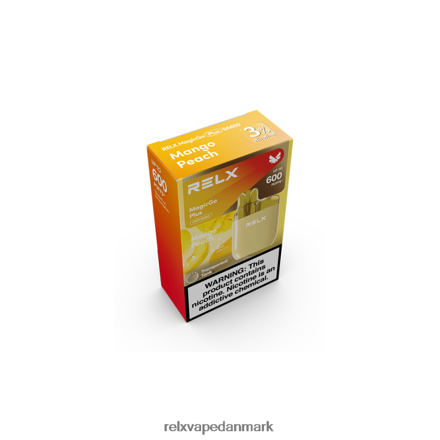 mango fersken RELX MagicGo plus sa600 - RELX vape københavn V64XDP56