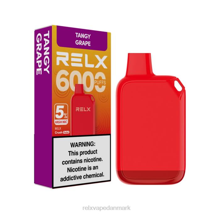 Relx Vape Pods - RELX Crush Pocket 6000 5% høj nic syrlig drue R40D27