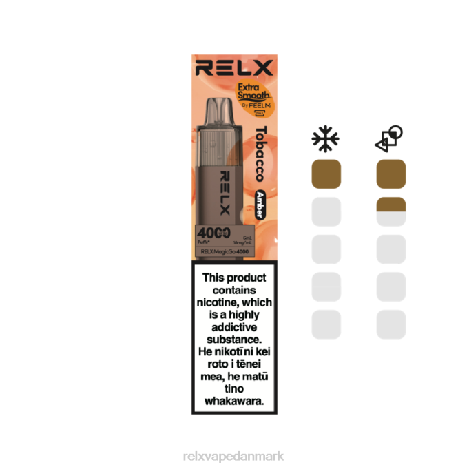 Relx Vape Review - RELX MagicGo 4000 engangs vape tobak (rav) R40D5