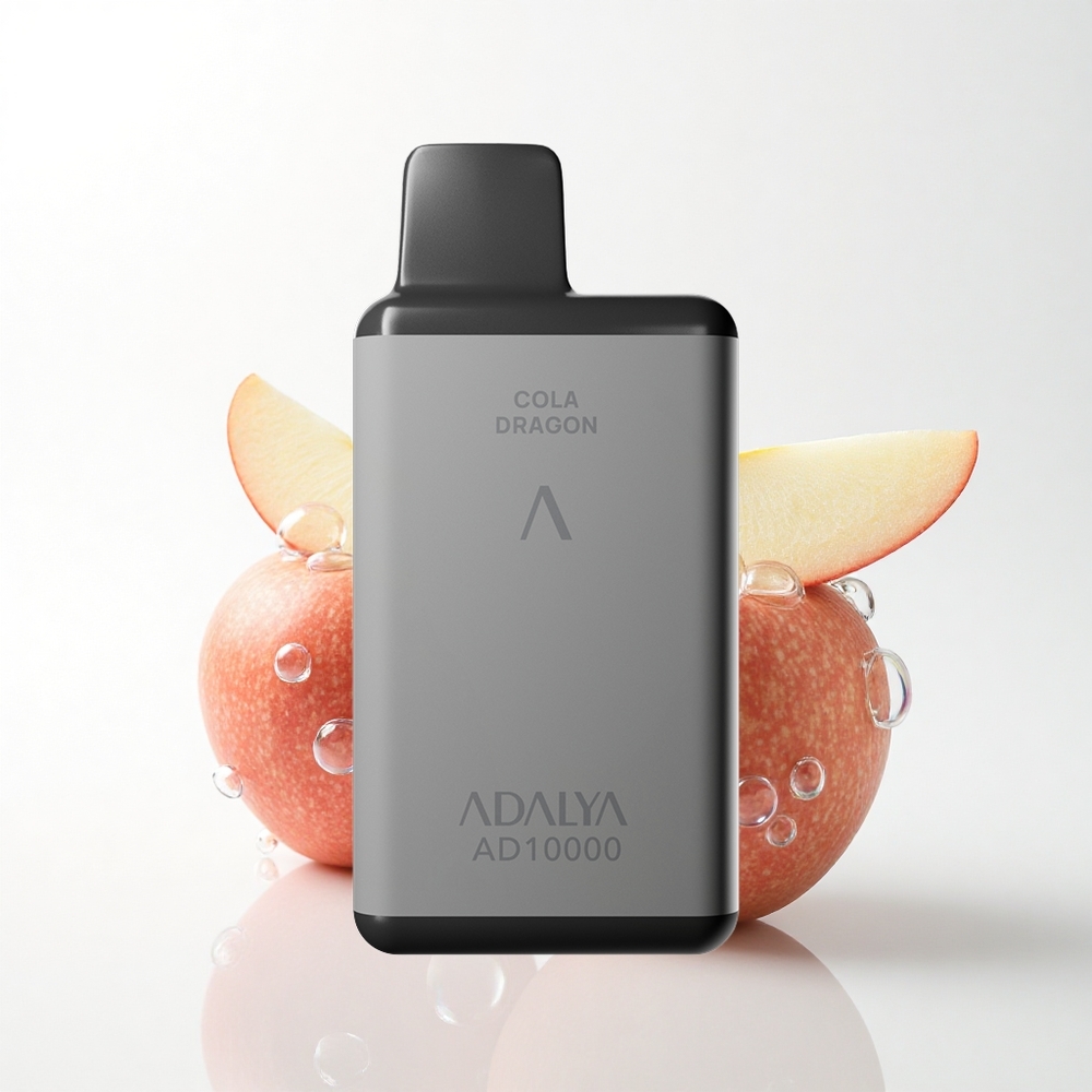 Adalya AD 10000 Puffs De To Æbler - 14 ml e-væske - 2% nikotin - 650 mAh