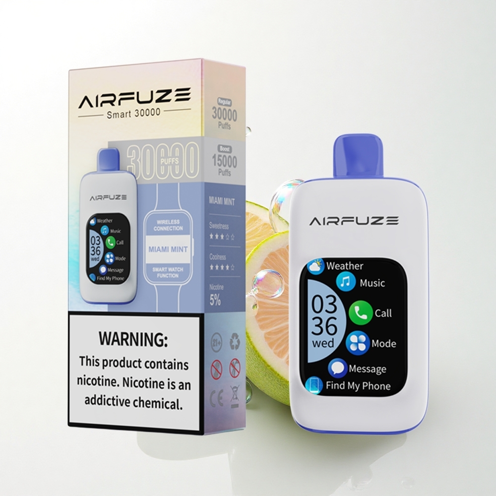 AirFuze Smart 30000 Puffs København Mynte 5% Nikotin 900mAh