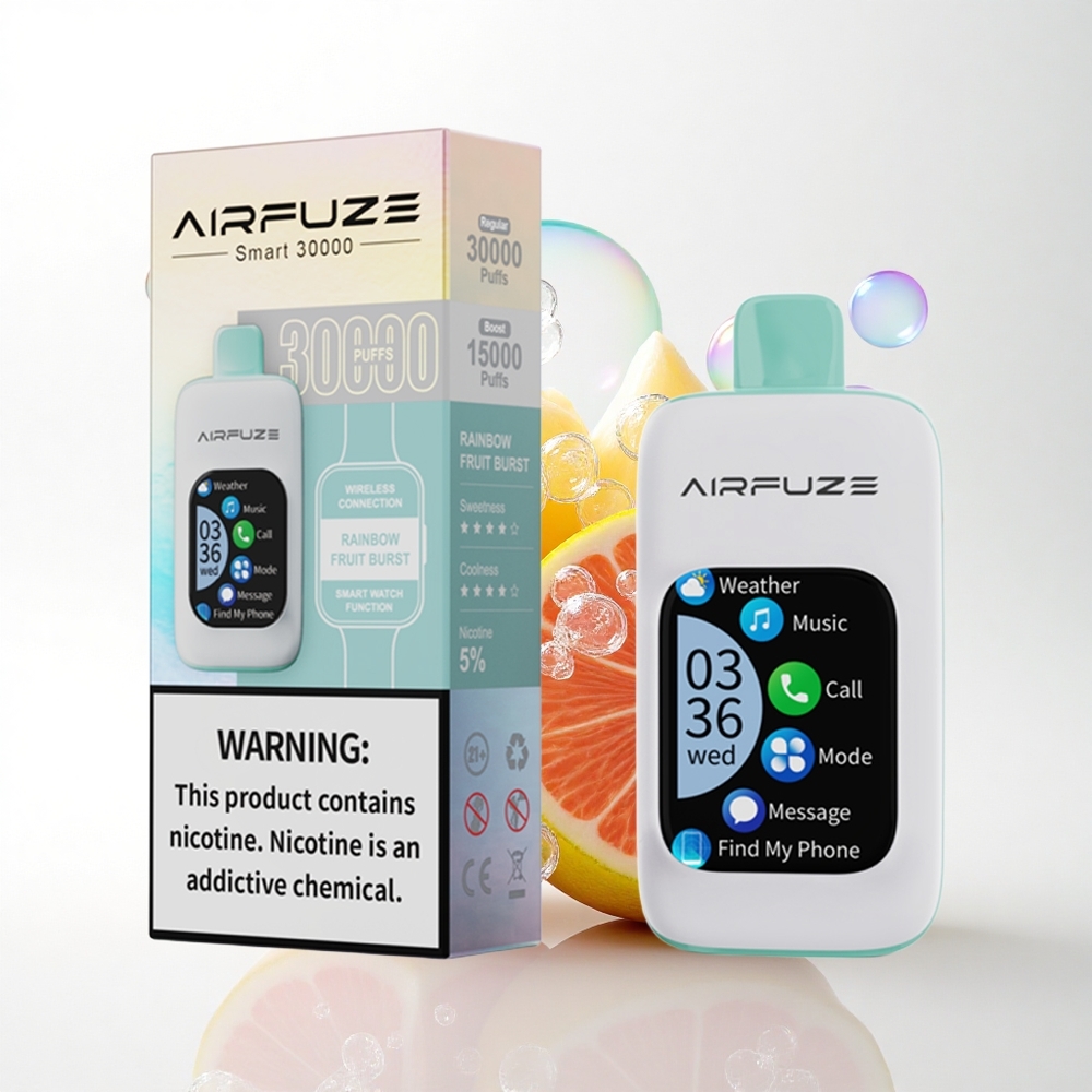 AirFuze Smart 30000 Puffs Regnbue Frugt Eksplosion 5% Nikotin 900mAh