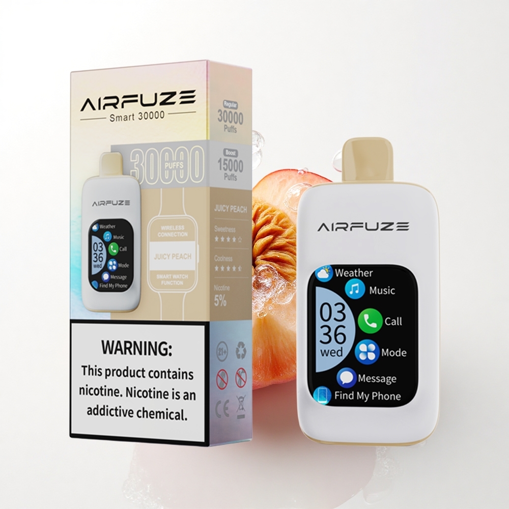 AirFuze Smart 30000 Puffs Saftig Fersken 5% Nikotin 900mAh