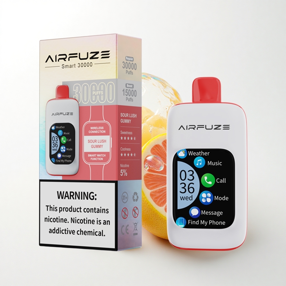 AirFuze Smart 30000 Puffs Sur Lækker Gummy 5% Nikotin 900mAh