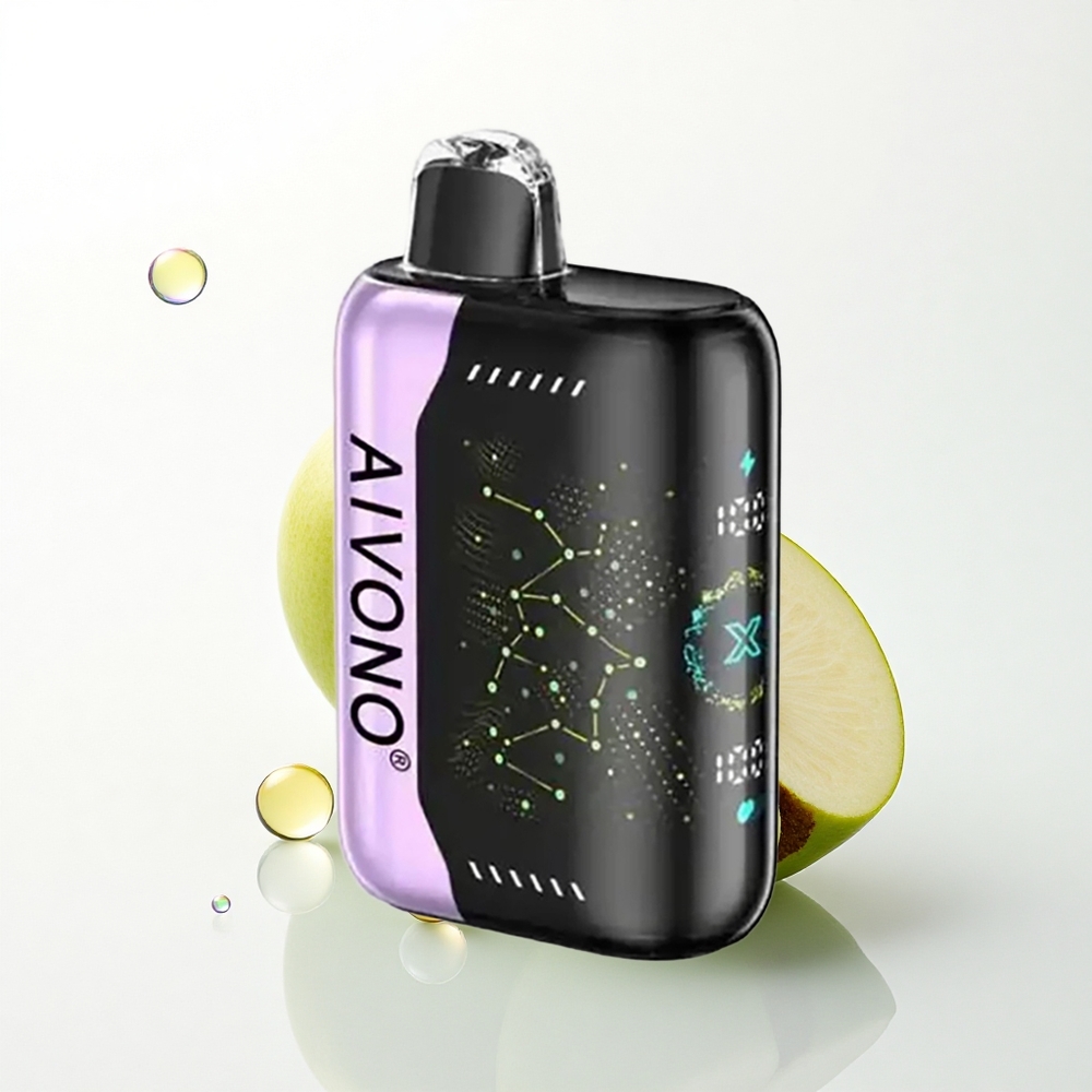 Aivono Aim Boom 25000 Puffs Grøn Æble Drue 0% Nikotin 650mAh