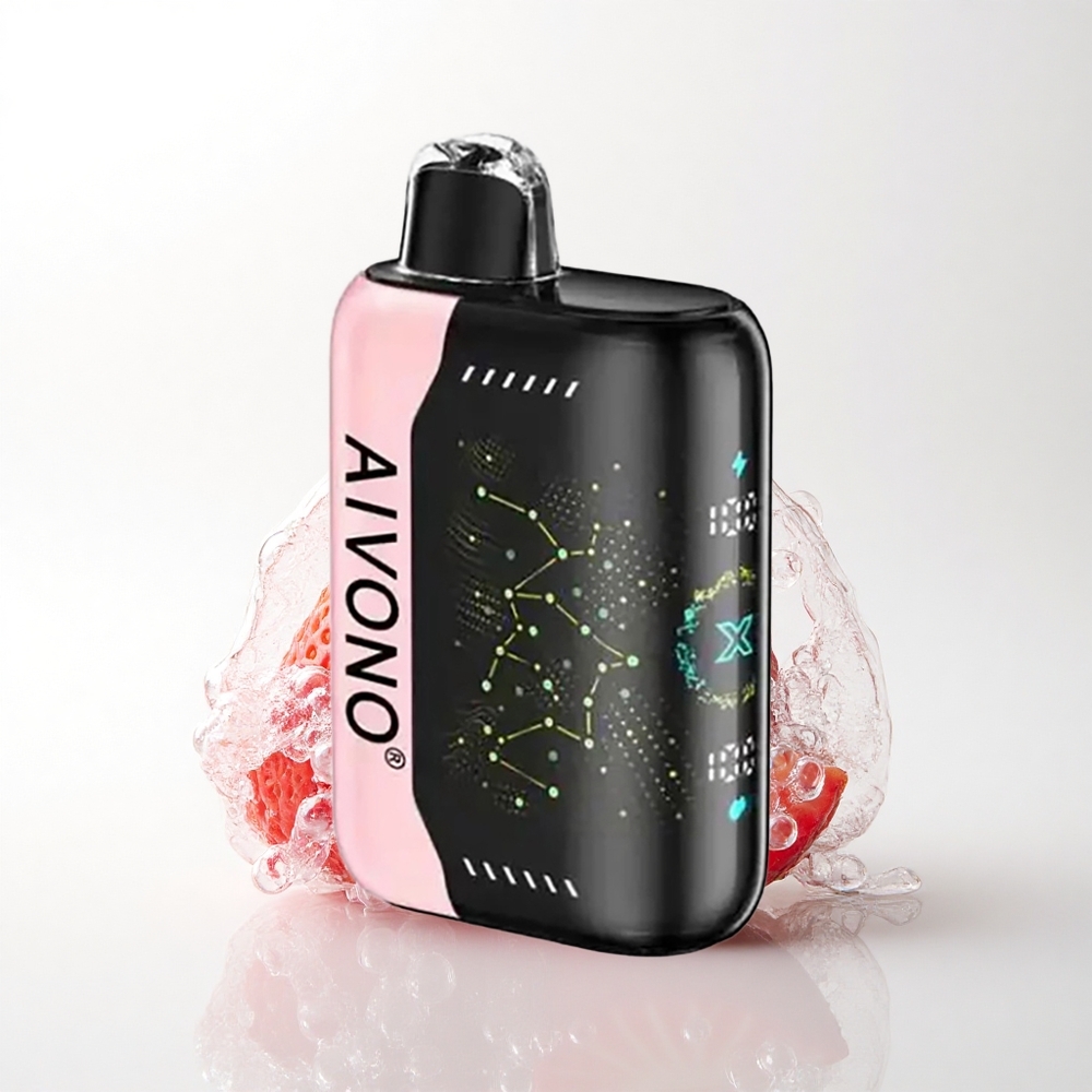 Aivono Aim Boom 25000 Puffs Jordbær B Pop 650mAh 0% Nikotin
