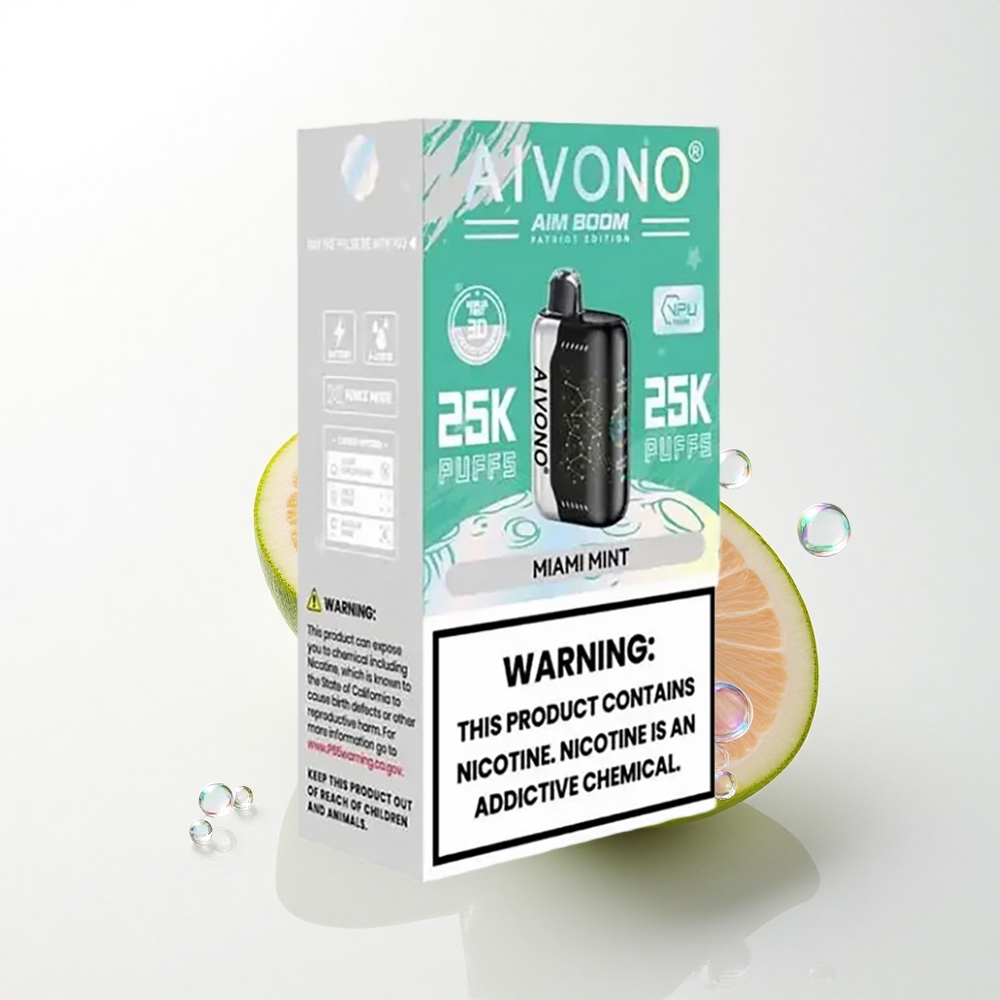 Aivono Aim Boom 25000 Puffs København Mynte 0% Nikotin 650mAh