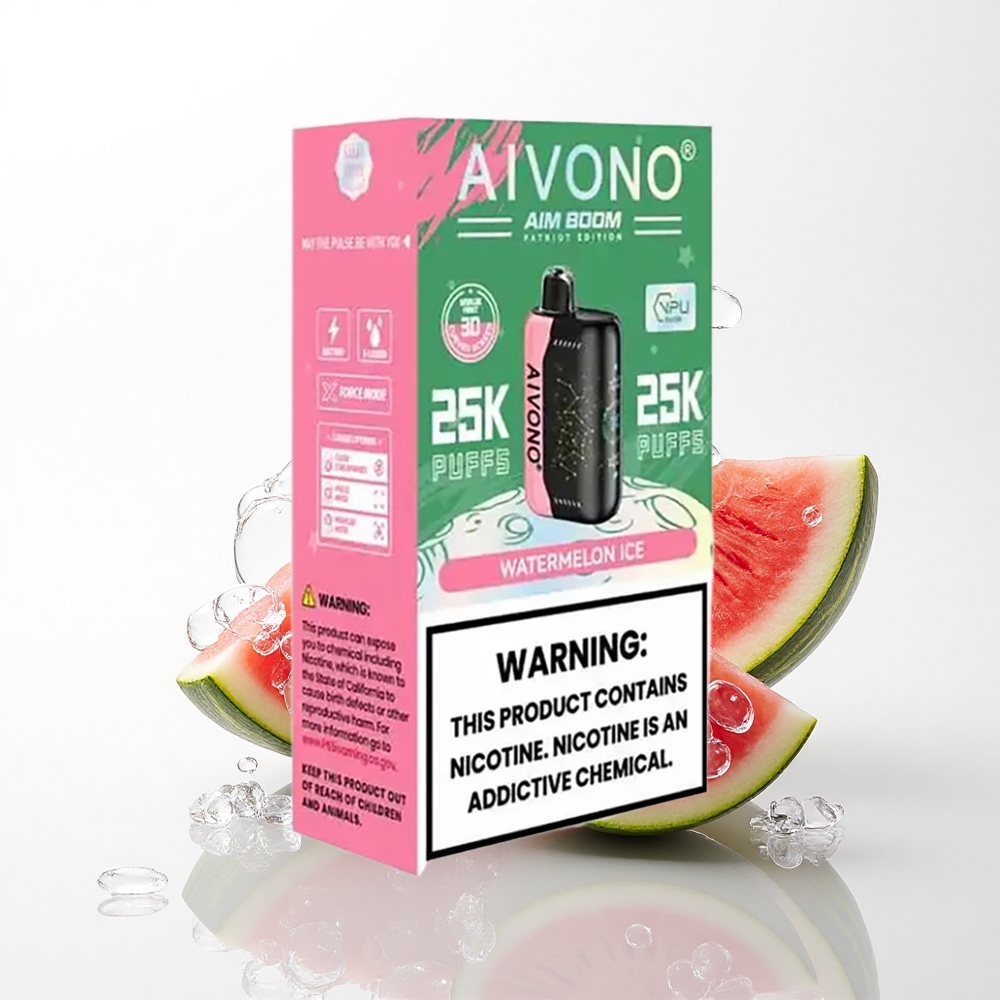Aivono Aim Boom 25000 Puffs Vandmelon Is 650mAh 0% Nikotin