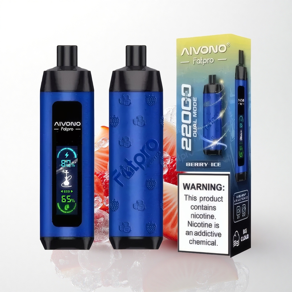 Aivono Aim Fatpro 22000 Puffs Bær Is med 5% Nikotin og 600mAh