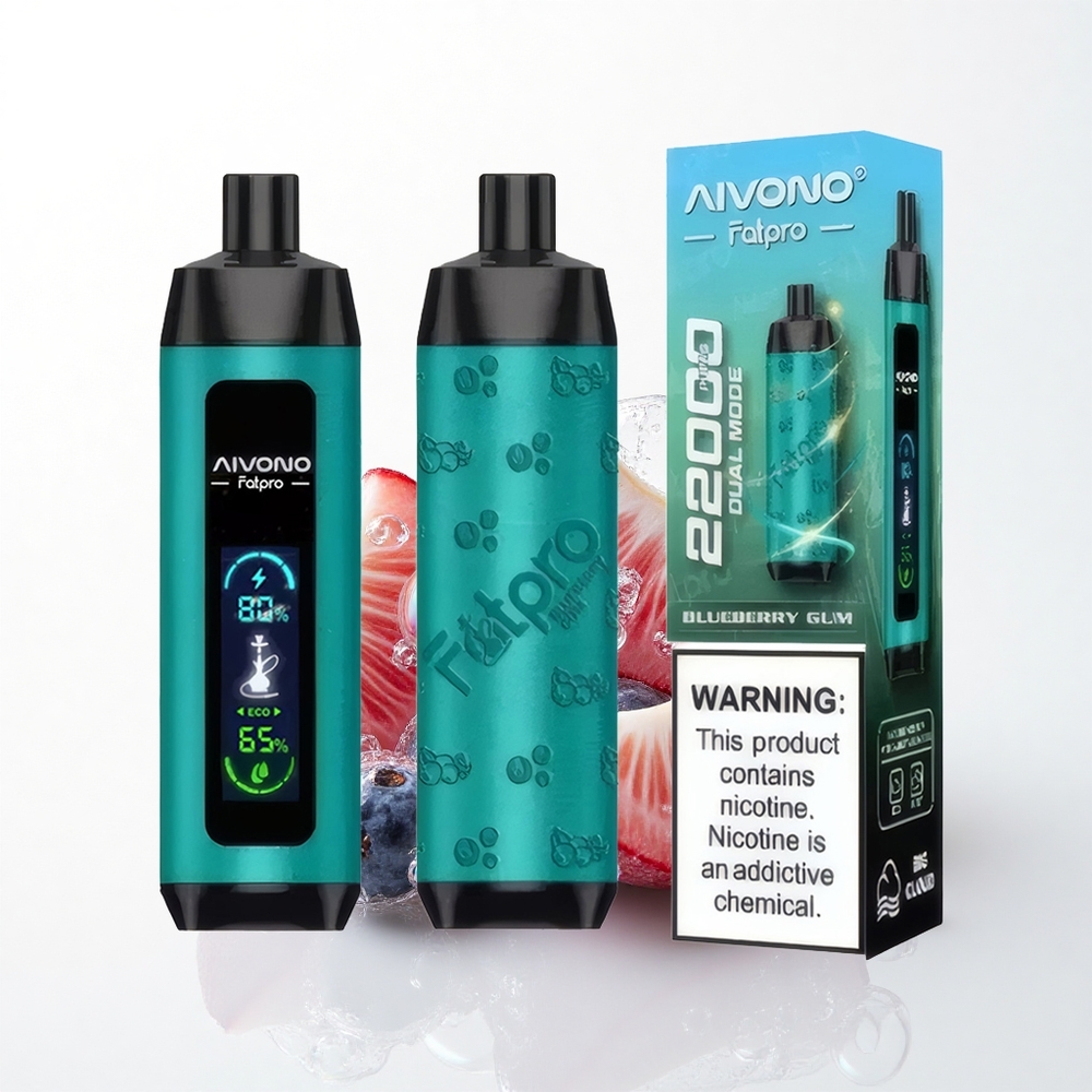 Aivono Aim Fatpro 22000 Puffs Blåbær Pistol med 5% Nikotin og 600mAh