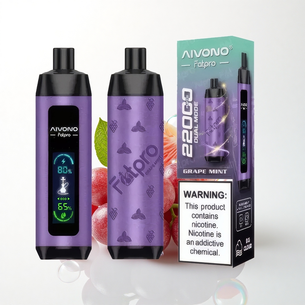 Aivono Aim Fatpro 22000 Puffs Drue Mynte 5% Nikotin 600mAh 28ml