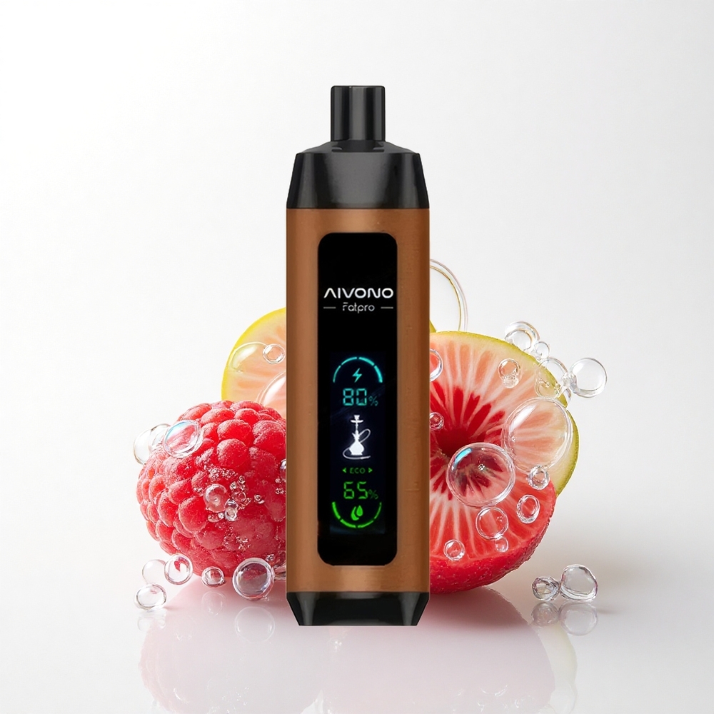 Aivono Aim Fatpro 22000 Puffs Kirsebær Hindbær 5% Nikotin 600mAh