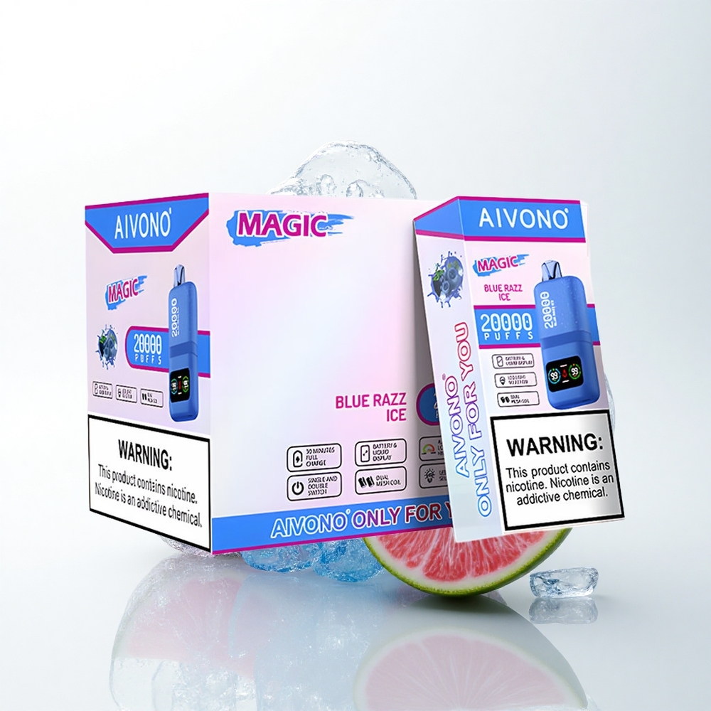 Aivono Aim Magic 20000 Puffs Blå Hindbær Is med 5% nikotin og 600mAh