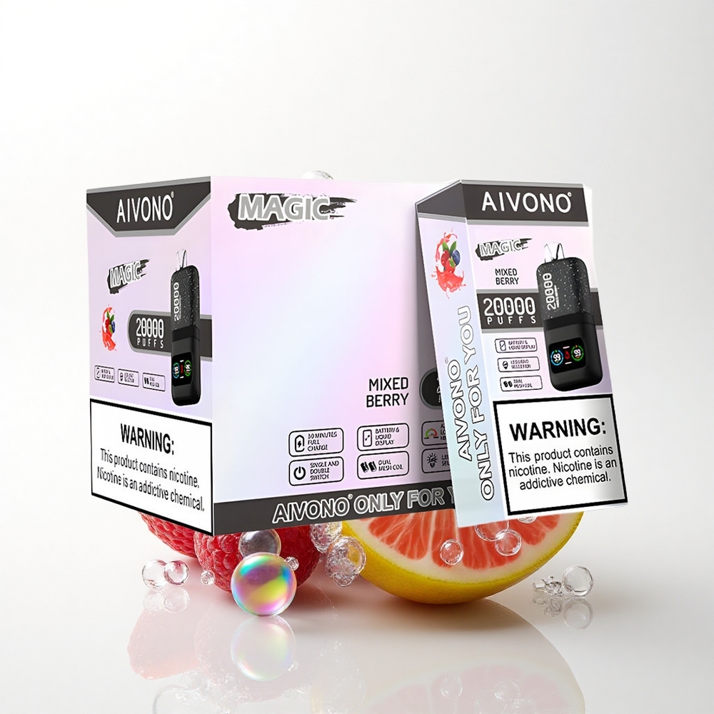 Aivono Aim Magic 20000 Puffs Blandet Bær Dual Mesh 600mAh 5% Nicotin
