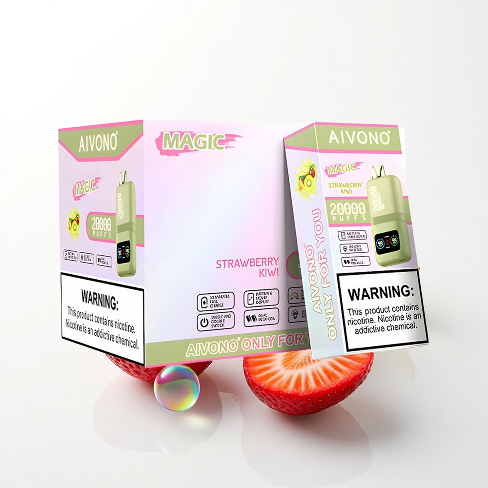 Aivono Aim Magic 20000 Puffs Jordbær Kiwi 5% Nikotin 600mAh