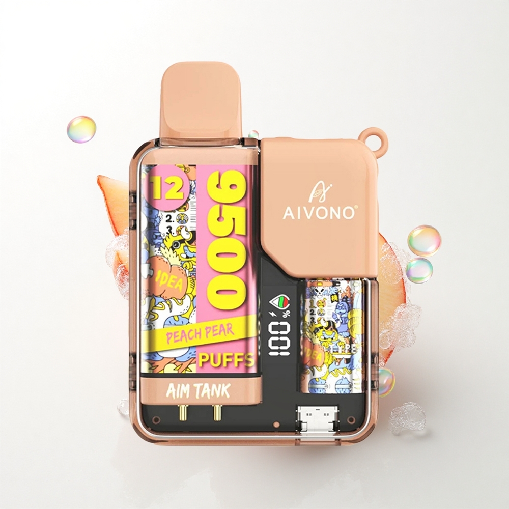 Aivono Aim Tank 9500 Puffs Fersken Pære 650mAh 18ml