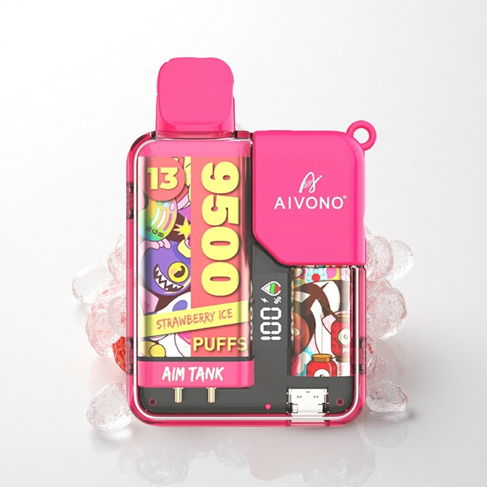 Aivono Aim Tank 9500 Puffs Jordbær Is 650mAh 18ml