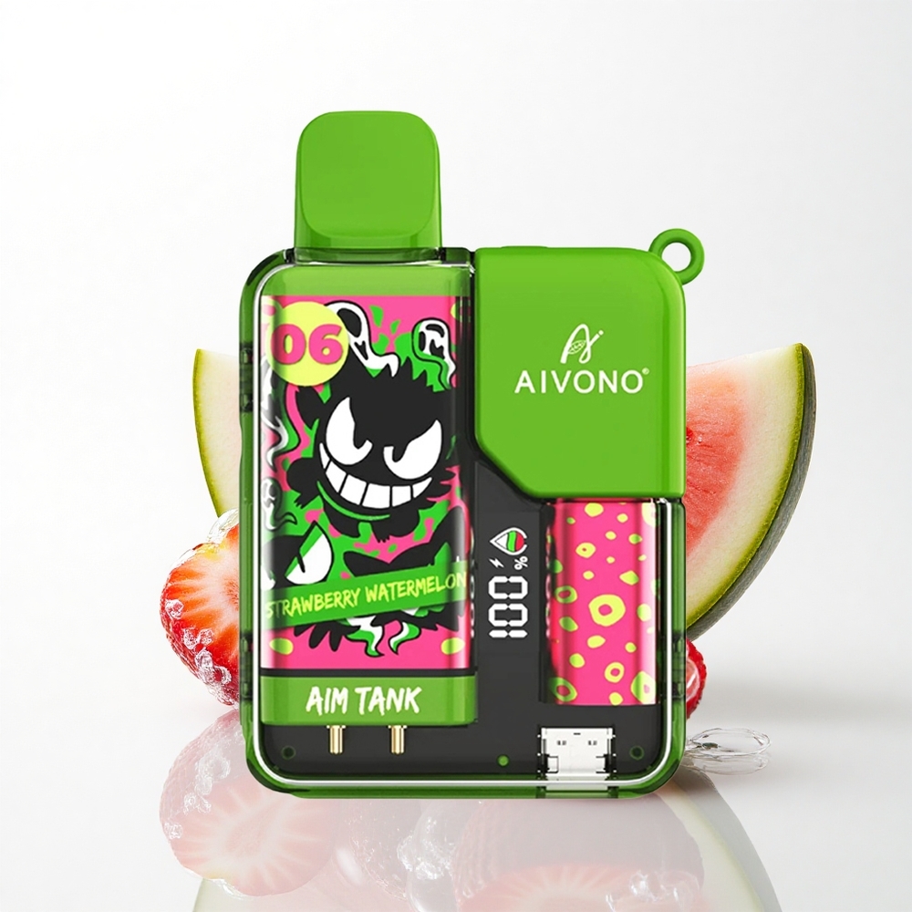 Aivono Aim Tank 9500 Puffs Jordbær Vandmelon 650mAh 18ml