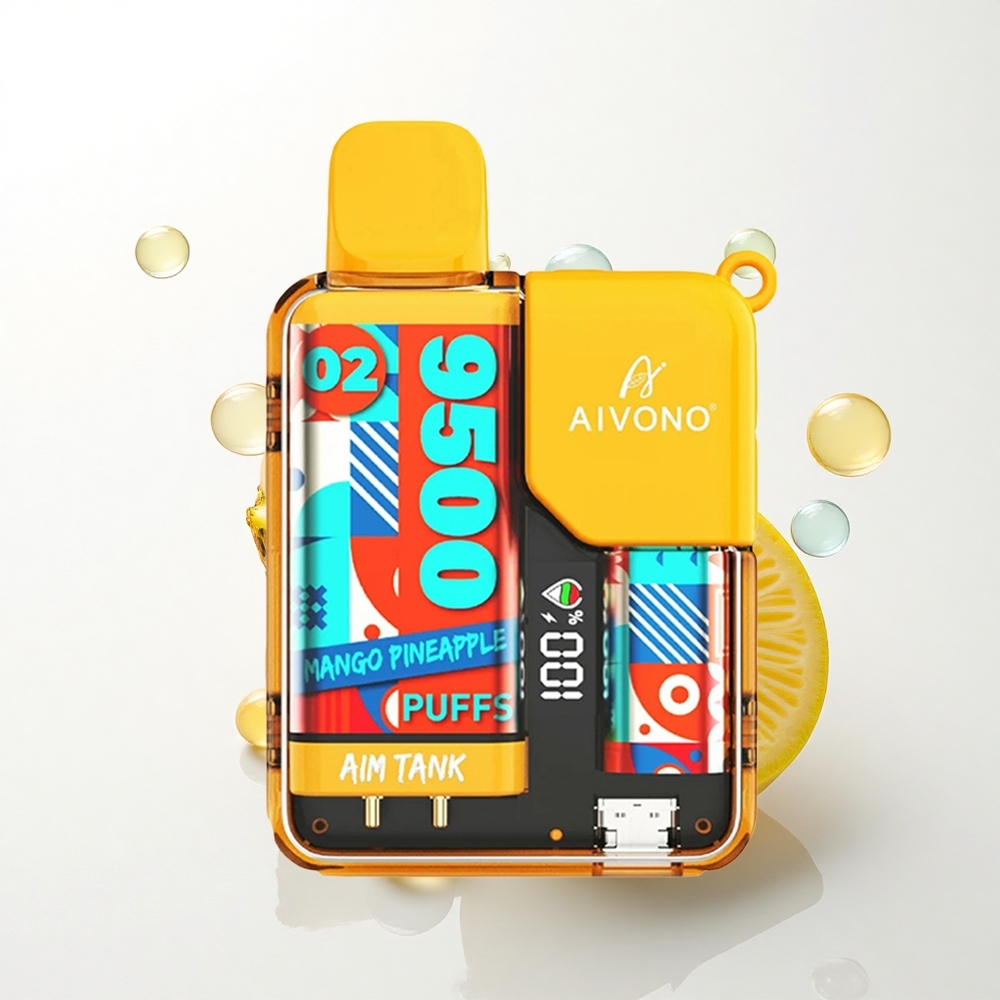 Aivono Aim Tank 9500 Puffs Mango Ananas 650mAh 1.2ohm Mesh Coil