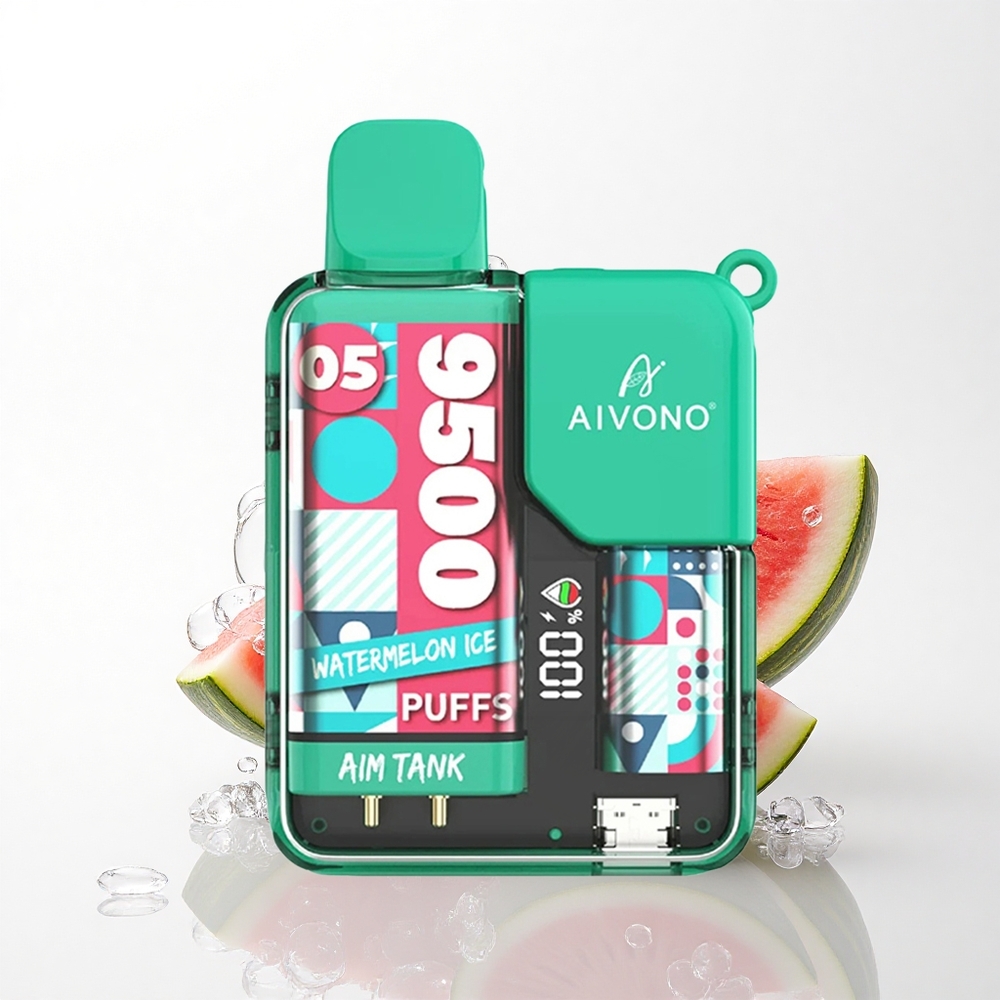Aivono Aim Tank 9500 Puffs Vandmelon Is 18ml 650mAh 5% nikotin