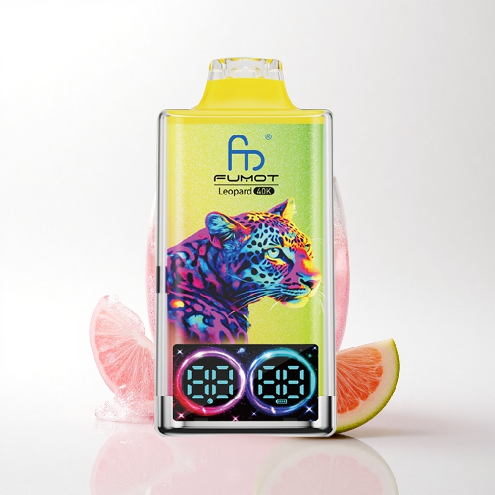 Fumot Leopard 40K Puffs Dansker Lemonade 5% Nikotin 700mAh Dual Mesh