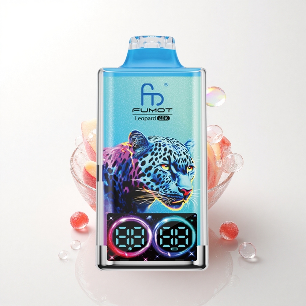 Fumot Leopard 40K Puffs Fersken Bær 5% Nikotin 700mAh Dual Mesh