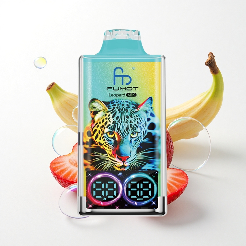 Fumot Leopard 40K Puffs Jordbær Banan 5% Nikotin 700mAh