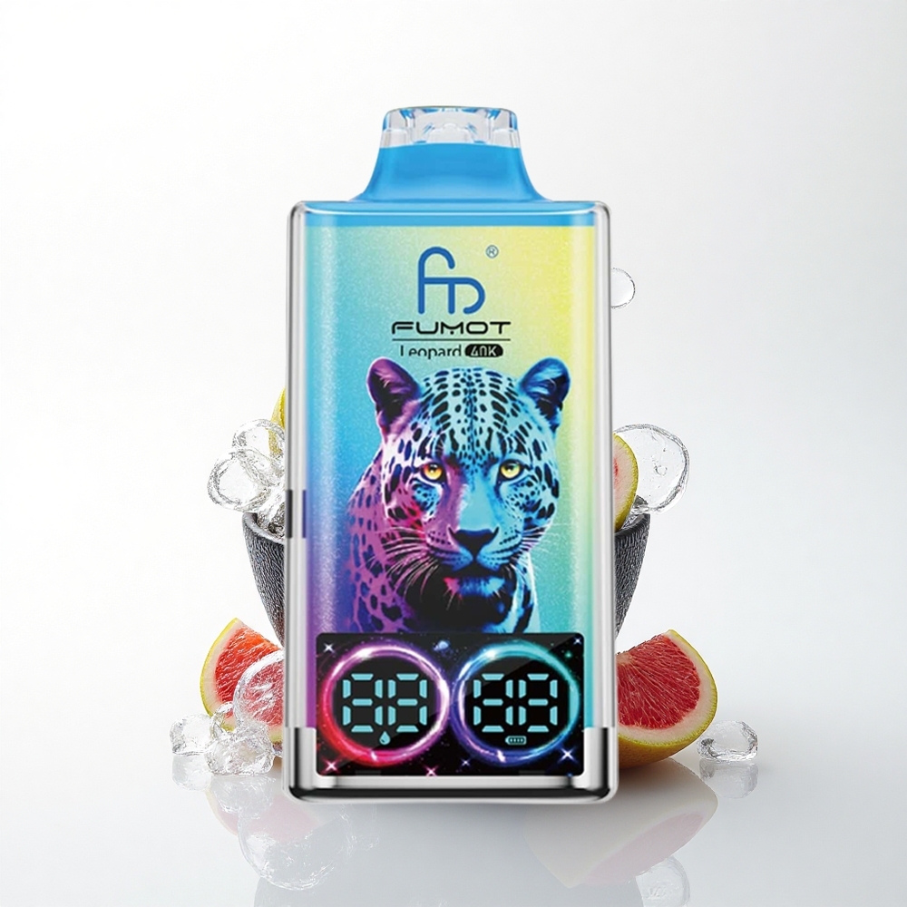 Fumot Leopard 40K Puffs Sort Drage Is 0% Nikotin 700mAh Dual Mesh