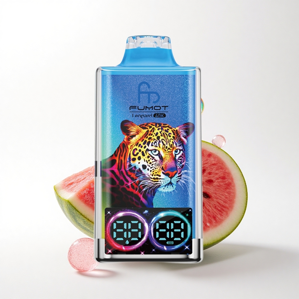 Fumot Leopard 40K Puffs Vandmelon Bubblegum 5% Nicotin 700mAh Dual Mesh
