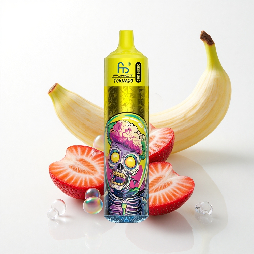 Fumot Randm Tornado 30000 Puffs Banan Jordbær 30mL 600mAh