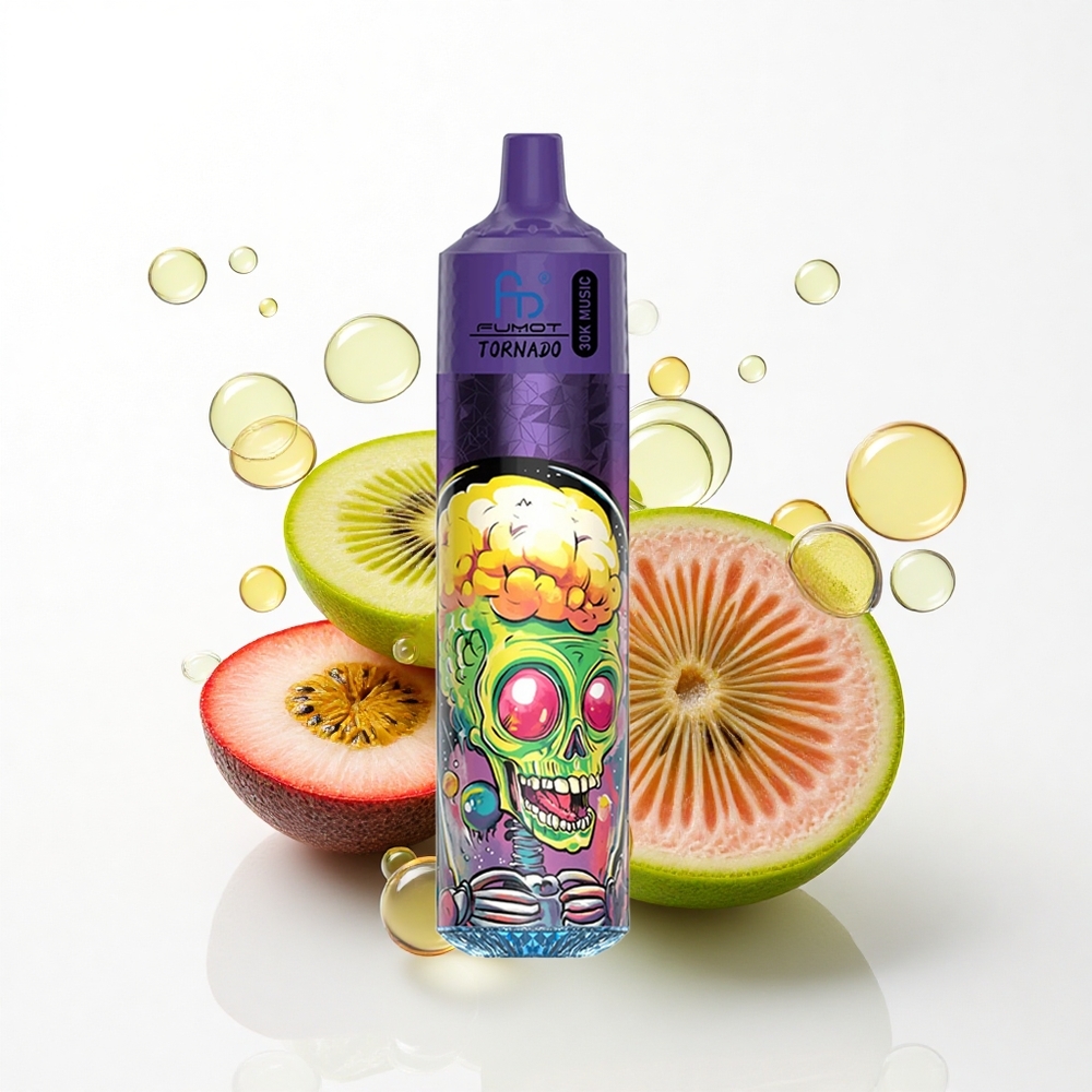 Fumot Randm Tornado 30000 Puffs Kiwi Passionsfrugt Guava 30mL 5% nikotin 600mAh