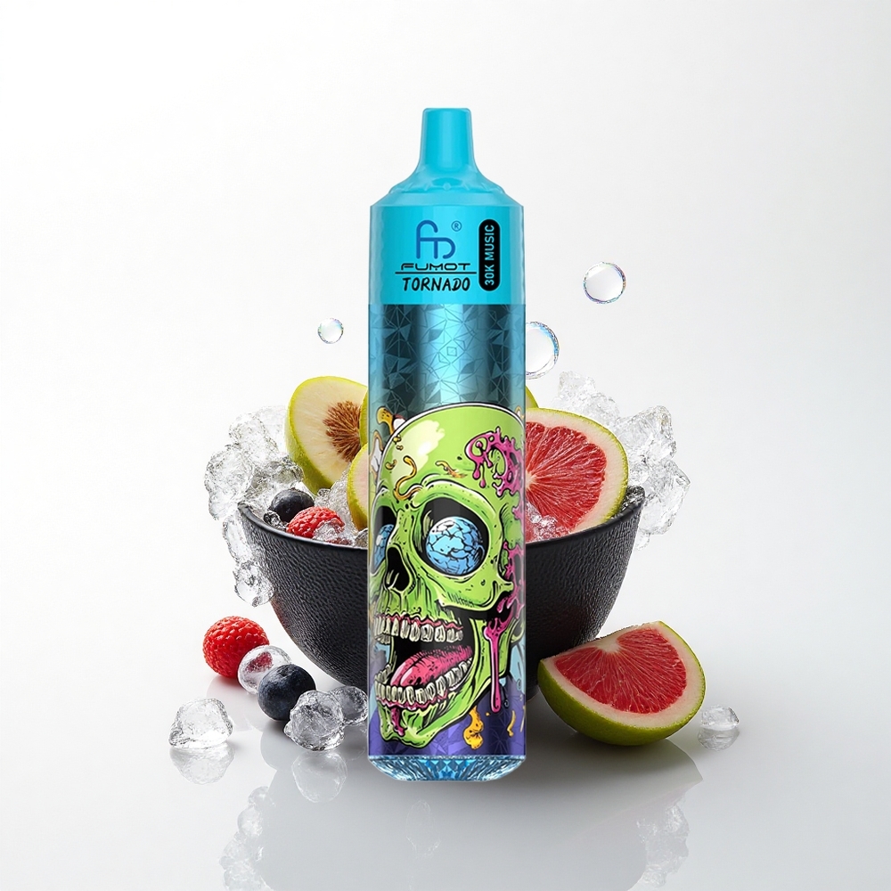 Fumot Randm Tornado 30000 Puffs Sort Is med 30mL og 600mAh
