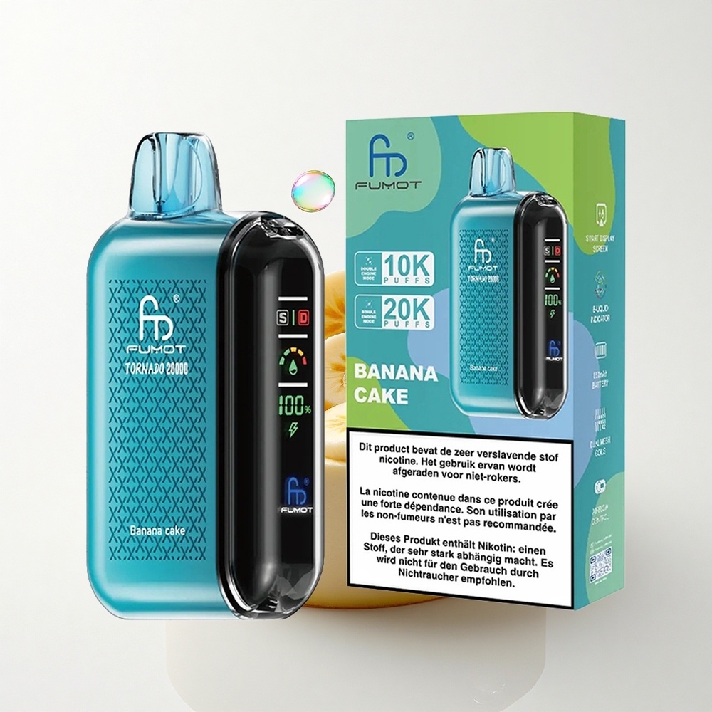 Fumot Tornado 20000 Puffs Banankage Dual Mesh Coil 850mAh