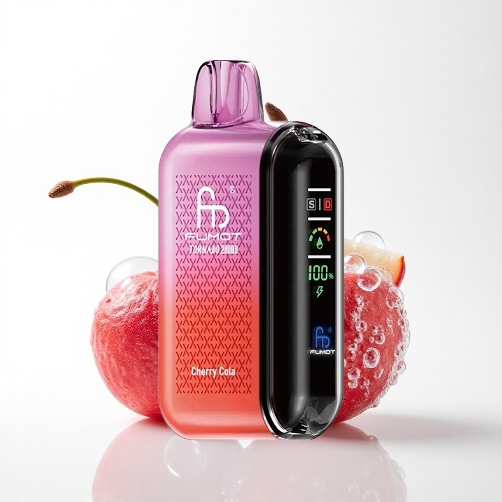 Fumot Tornado 20000 Puffs Kirsebær Cola Dual Mesh Coil 850mAh