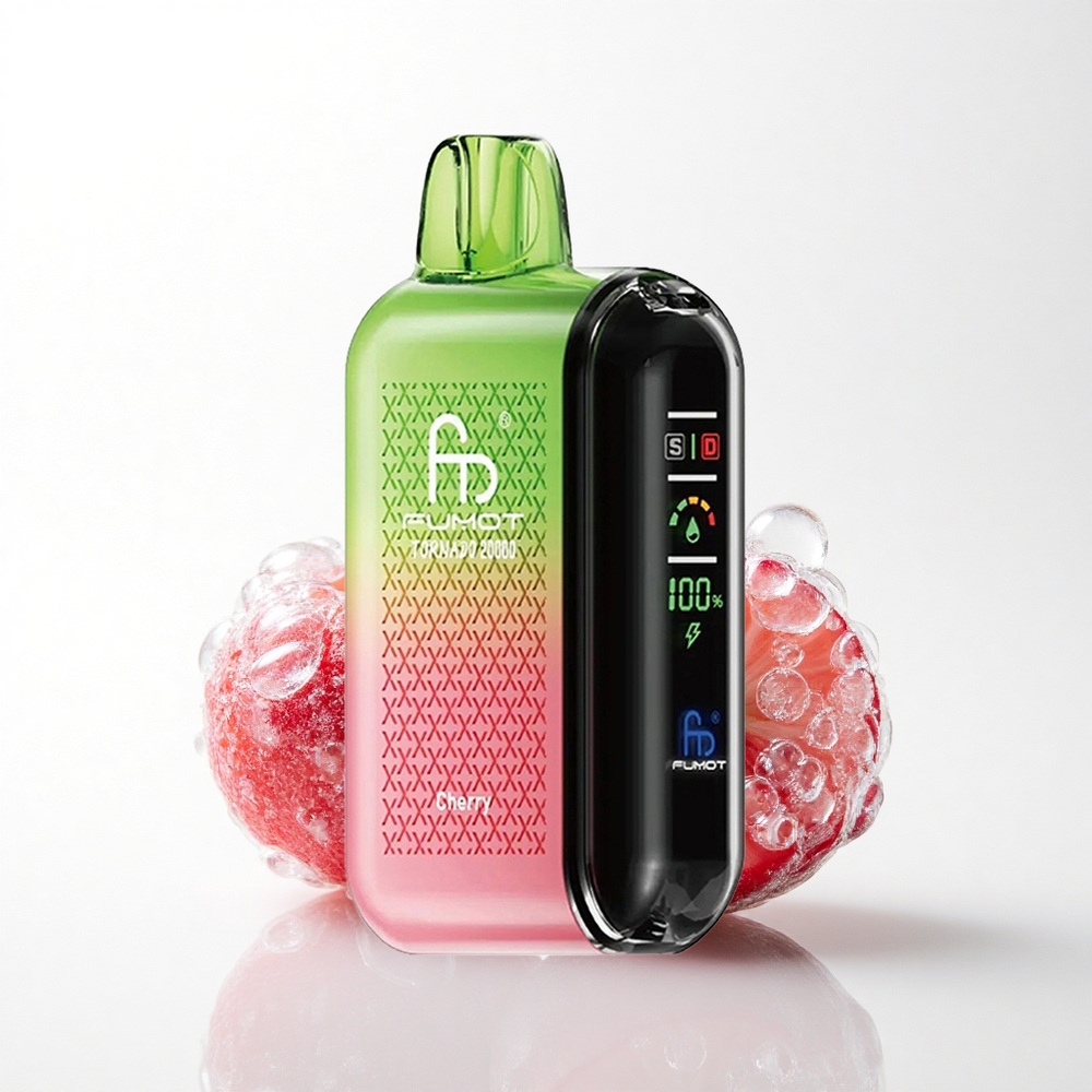 Fumot Tornado 20000 Puffs Kirsebær Dual Mesh 20ml 850mAh