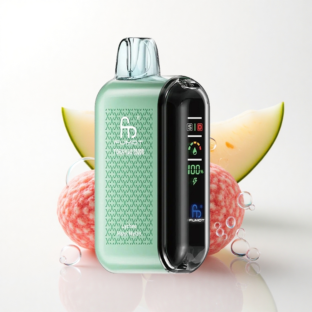 Fumot Tornado 20000 Puffs Lychee Hami Melon Dual Mesh Coil 850mAh
