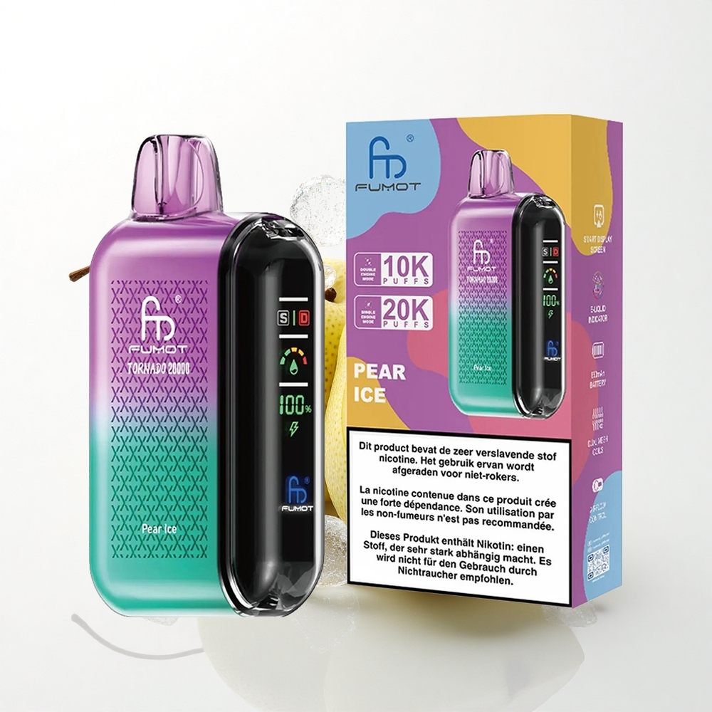Fumot Tornado 20000 Puffs Pære Is Dual Mesh 850mAh