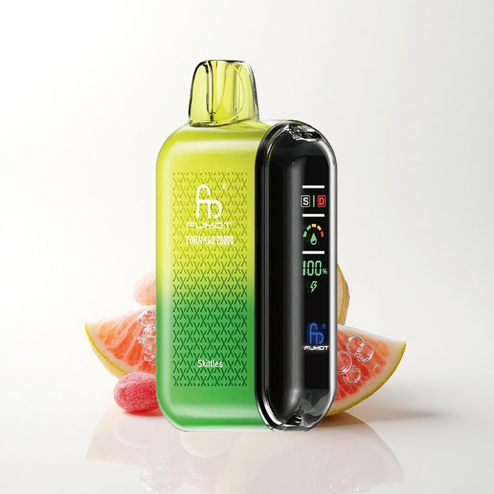 Fumot Tornado 20000 Puffs Skittles Dual Mesh Coil 20ml E-liquid 850mAh