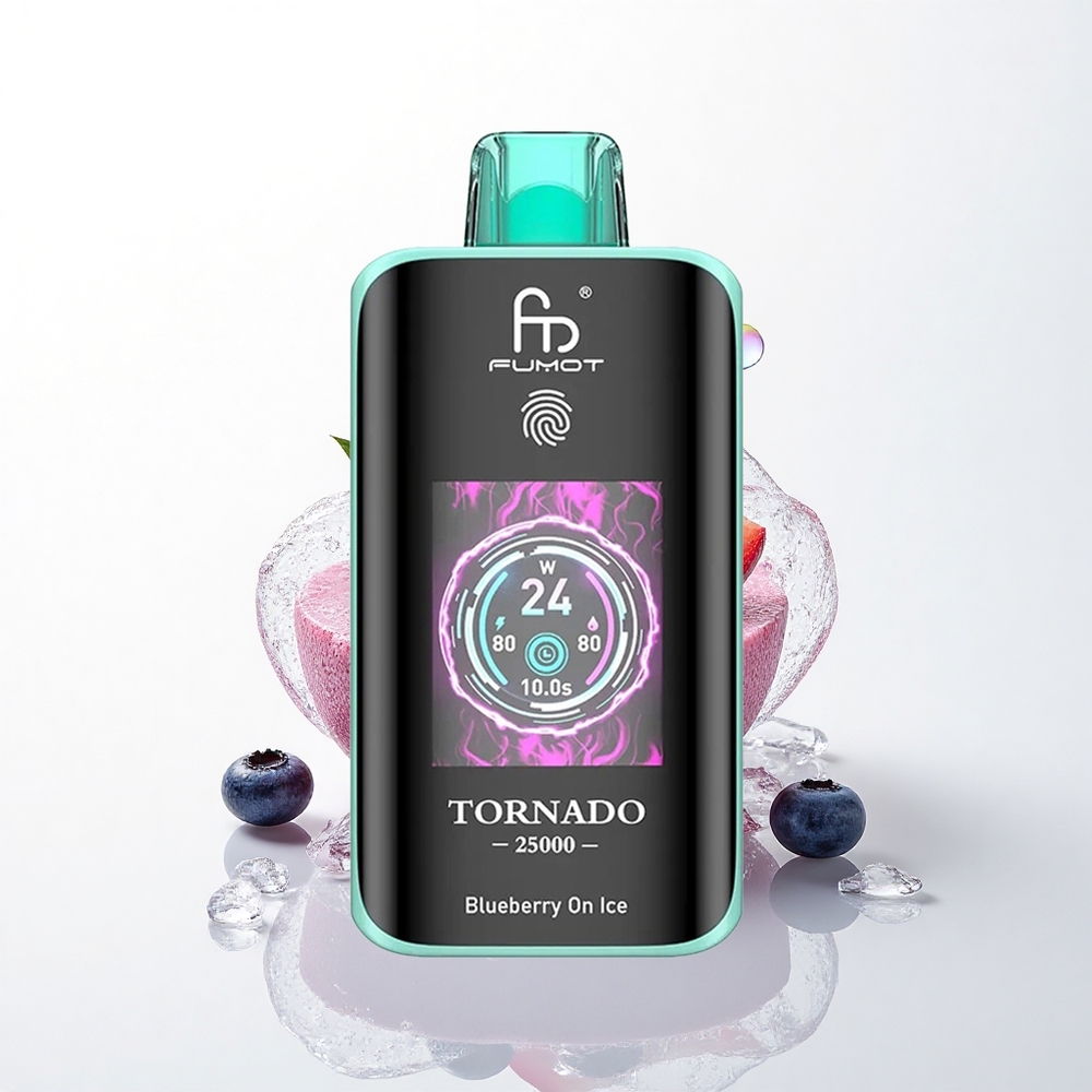 Fumot Tornado 25000 Puffs Blåbær På Is med 700mAh & 20ml