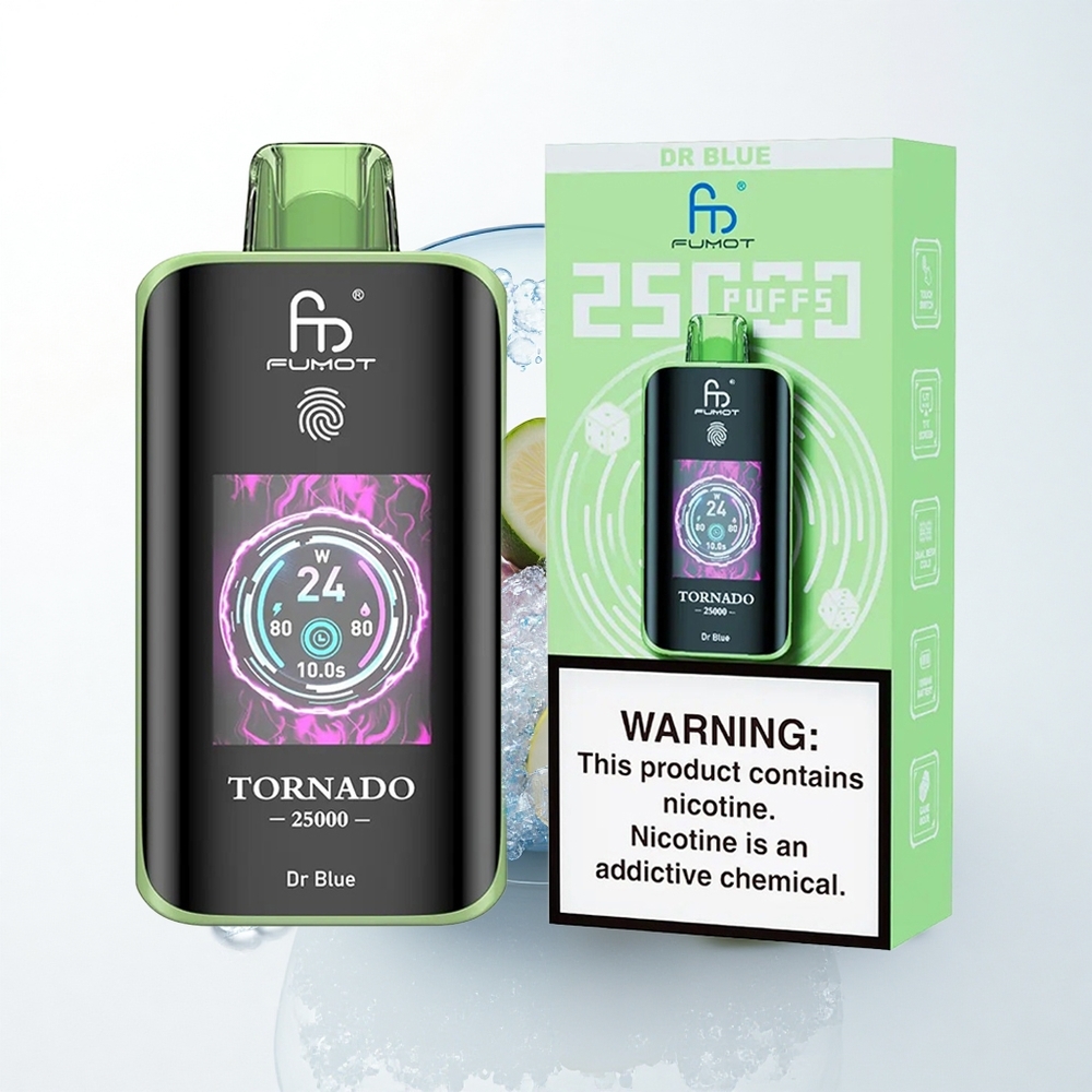 Fumot Tornado 25000 Puffs Dr Blå 700mAh 20ml Nikotin