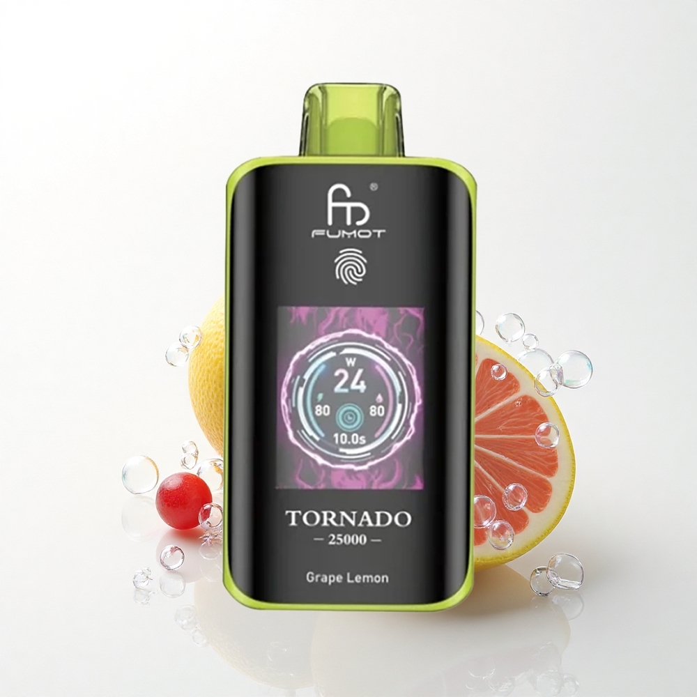 Fumot Tornado 25000 Puffs Drucitron Skærm 700mAh Nicotin