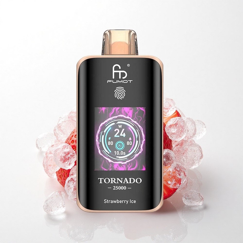 Fumot Tornado 25000 Puffs Jordbær Is med 700mAh og 20ml
