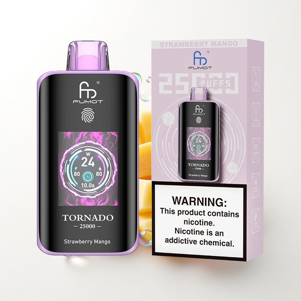 Fumot Tornado 25000 Puffs Jordbær Mango 700mAh 20ml