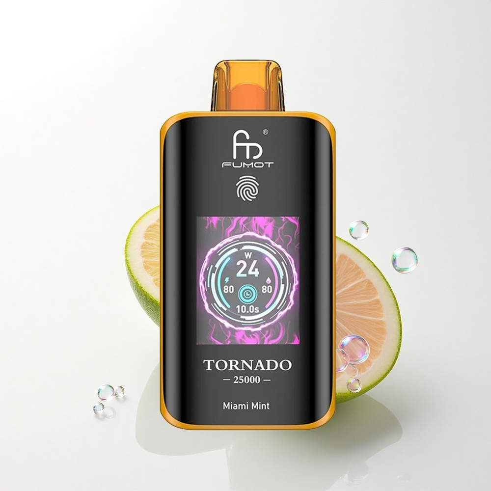 Fumot Tornado 25000 Puffs København Mynte Skærm HD 700mAh 20ml Nikotin