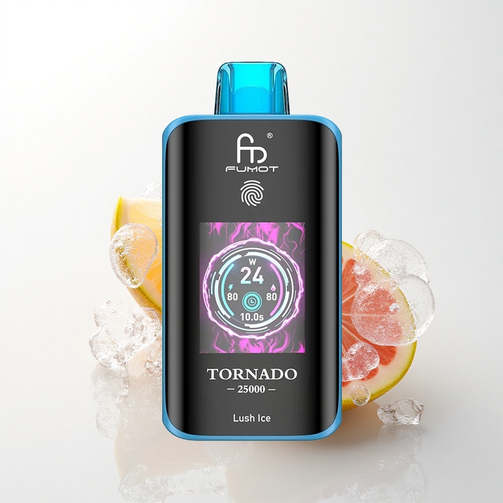 Fumot Tornado 25000 Puffs Lysende Is med 700mAh og 20ml