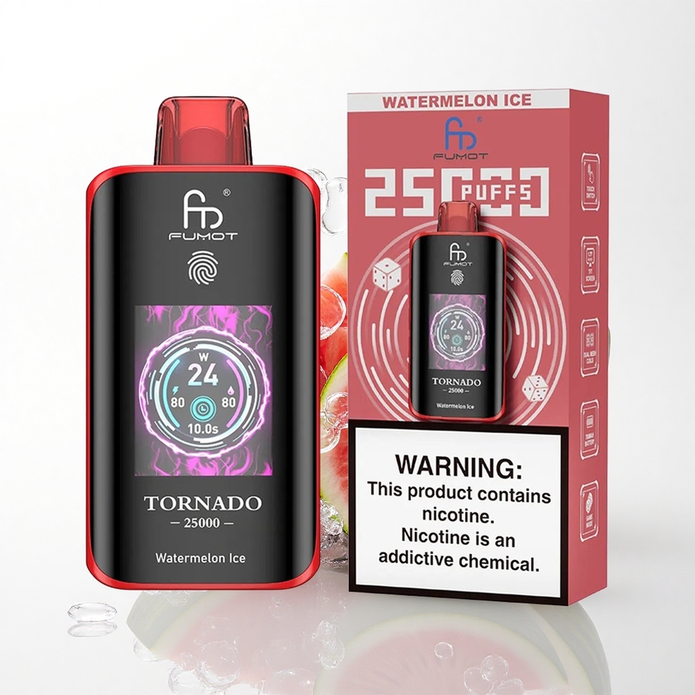Fumot Tornado 25000 Puffs Vandmelon Is med 700mAh og 20ml